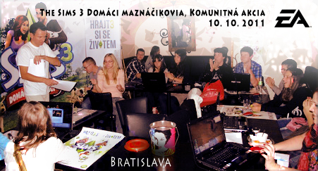 Komunitná akcia k The Sims 3 Domáci maznáčikovia v Bratislave (Foto-zdroj: EA Czech)