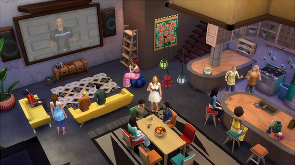 The Sims 4 Domáci kino