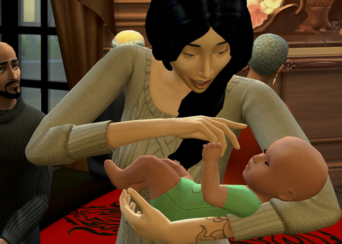 Bábätká v The Sims 4
