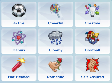 The Sims 4: Vlastnosti Simov