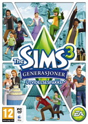 The Sims 3 Generations - Nórsky CD obal