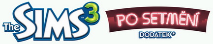 Logo dodatku The Sims 3 Po zotmení v horizontálnom rozpoložení