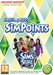 Karta s bodmi SimPoints pre nákup v The Sims 3 Store
