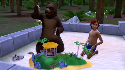 Medveď v The Sims 4 Únik do prírody / Únik do přírody