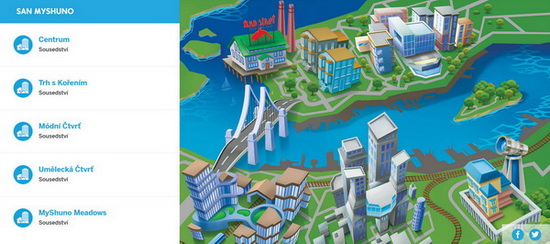 The Sims 4 Život v meste: Interaktívna mapa
