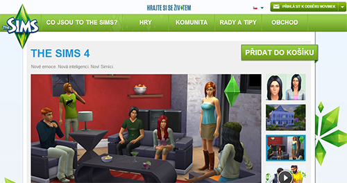 The Sims 4: Oficiálna kategória na TheSims.com