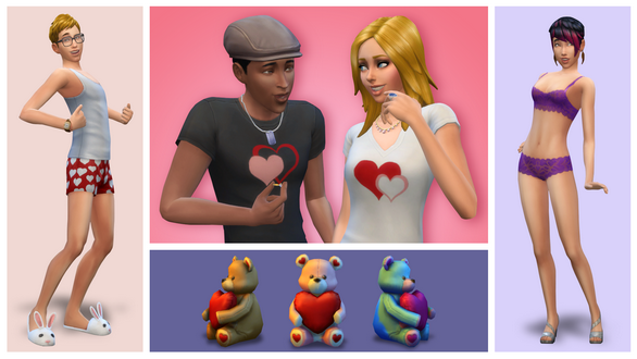 Valentínsky obsah v The Sims 4