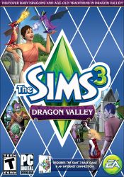 CD obal k The Sims 3 Údolie drakov