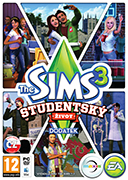 CD obal k The Sims 3 Študentský život