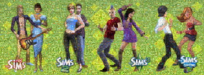 Narodeninová mozaika k The Sims